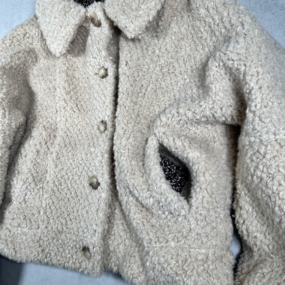 Faherty Timber Ridge High Pile Fleece Jacket in Snowfall Women Size Large-EUC - Picture 4 of 12